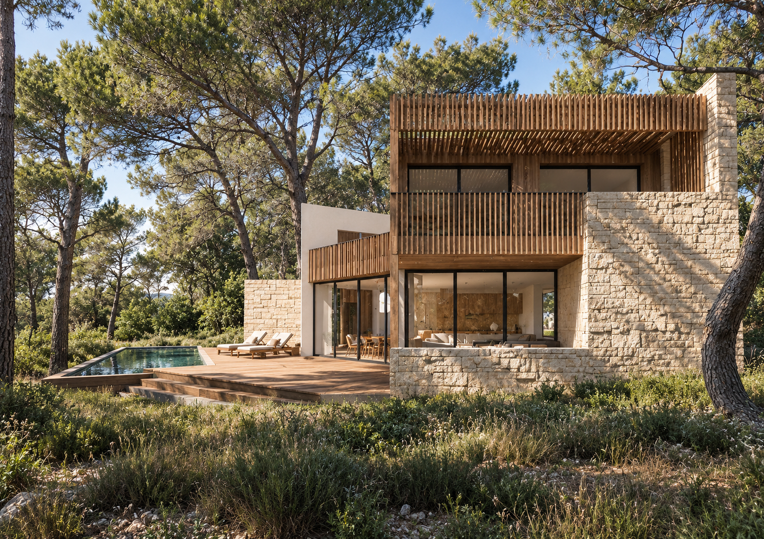 Villa contemporaine au cœur des pins